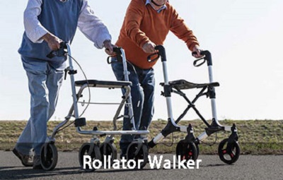 Ano ang isang tatlong wheel rollator walker?