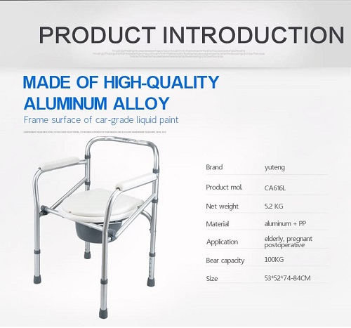Sino ang hindi dapat gumamit ng isang aluminyo commode chair?