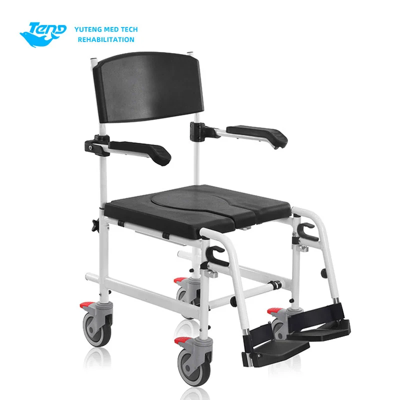 Aluminyo haluang metal commode wheelchair
