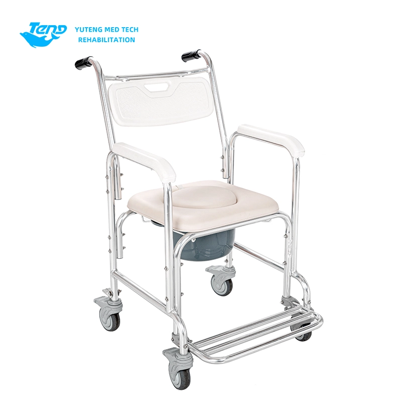 Commode chair na may mga gulong