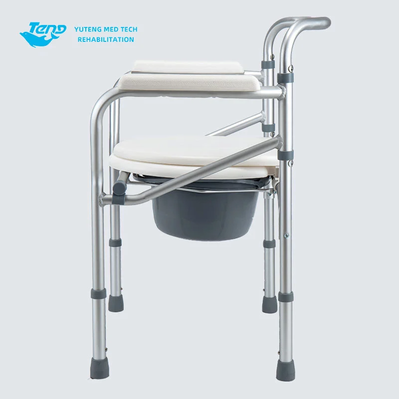 Mga matatandang aluminyo commode chair
