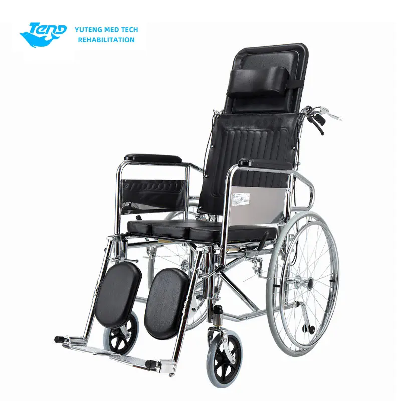 Ang high-back steel reclining wheelchair