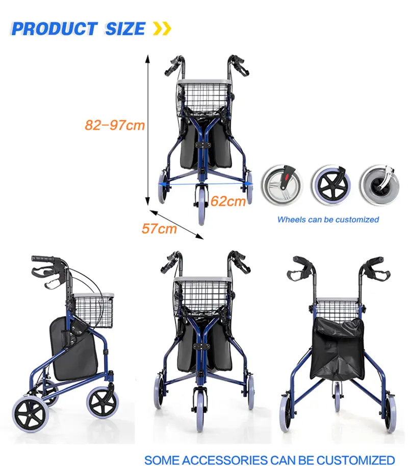 Foldable Aluminum Rollator Foldable Aluminum Rollator