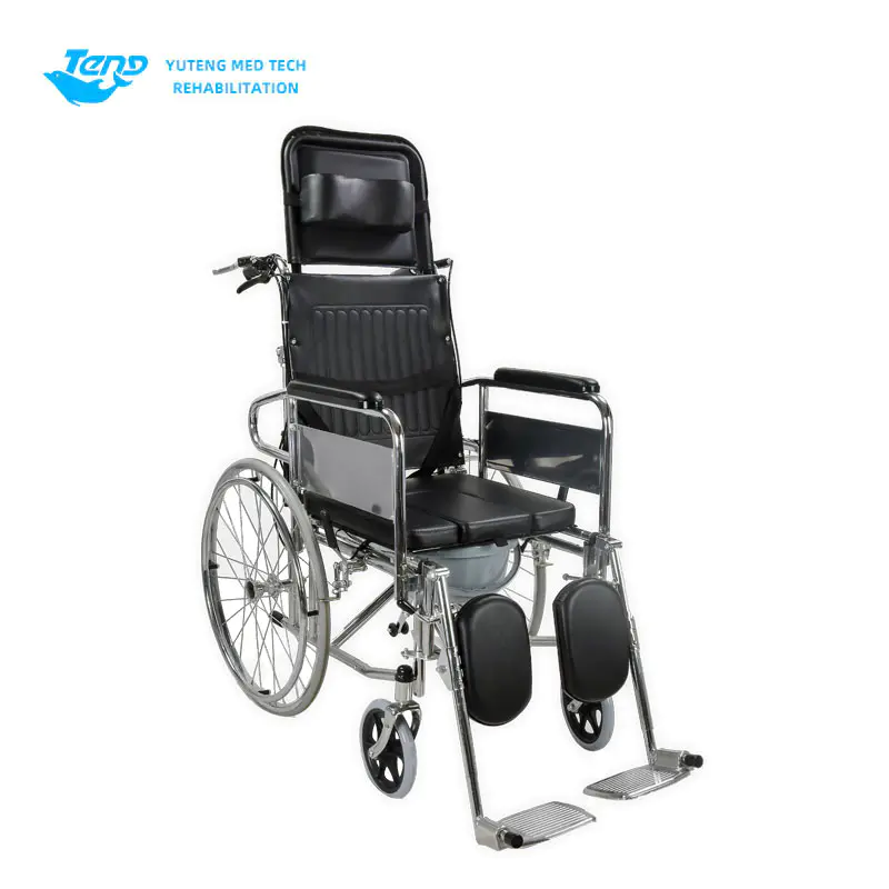 Pag -reclining ng multifunctional commode chair